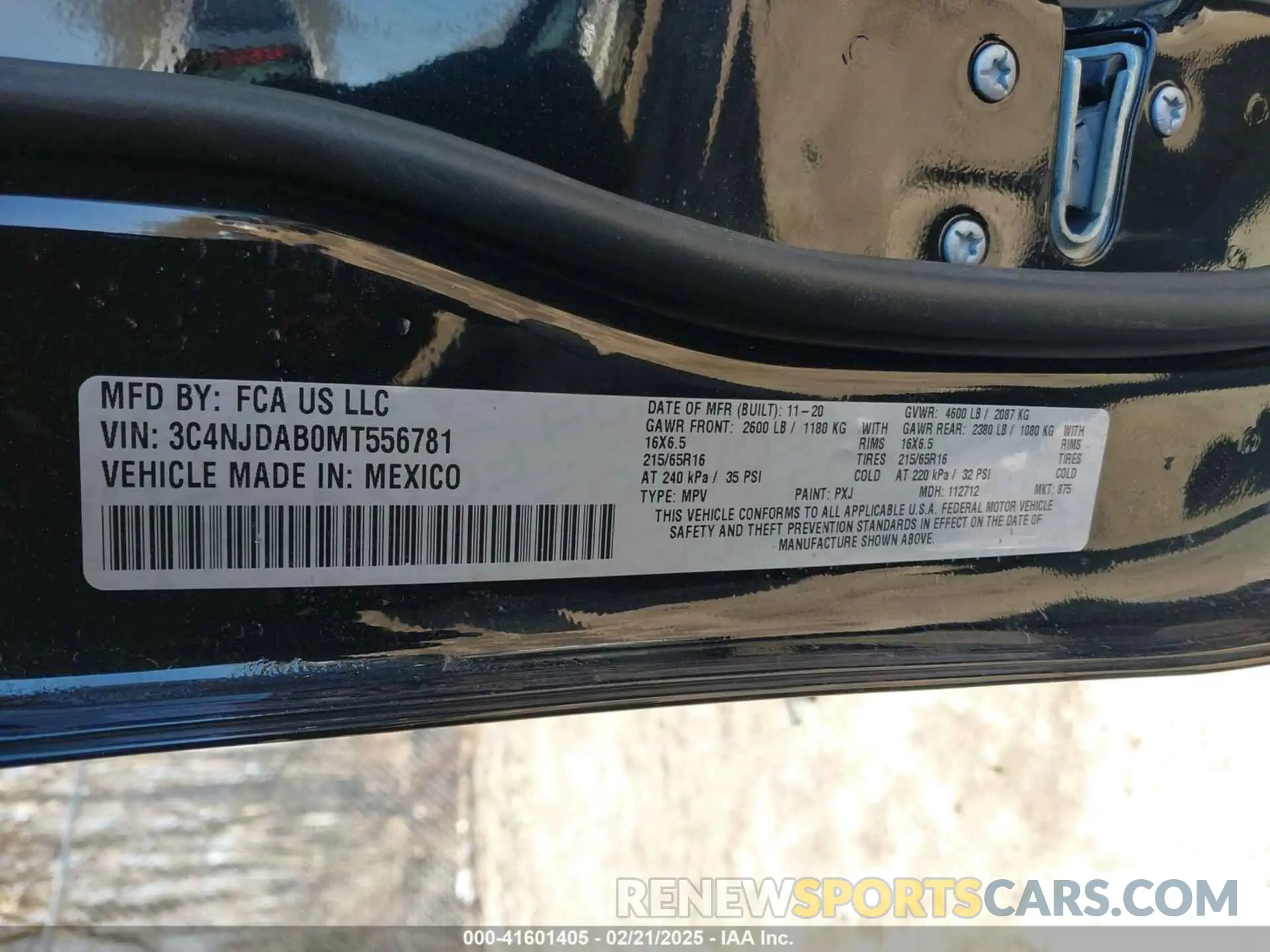 9 Photograph of a damaged car 3C4NJDAB0MT556781 JEEP COMPASS 2021