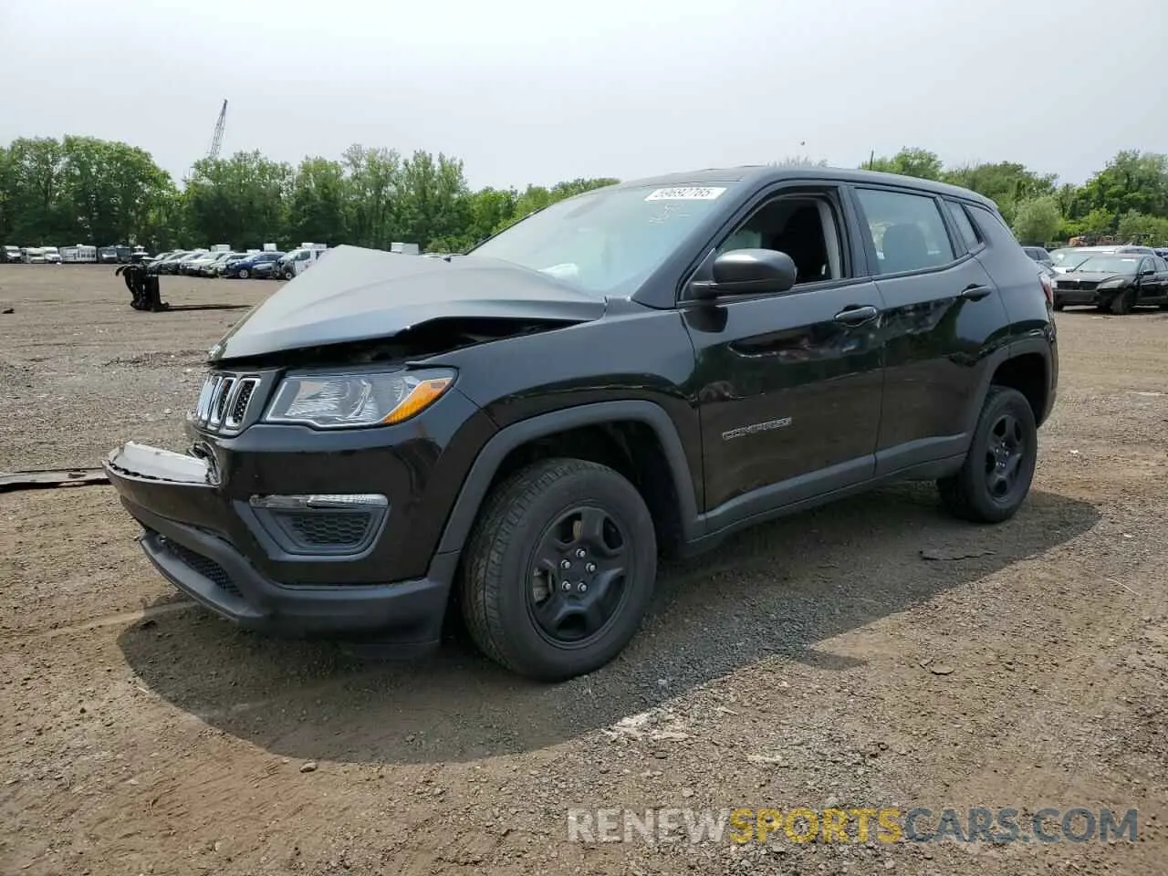 1 Photograph of a damaged car 3C4NJDAB0MT591580 JEEP COMPASS 2021