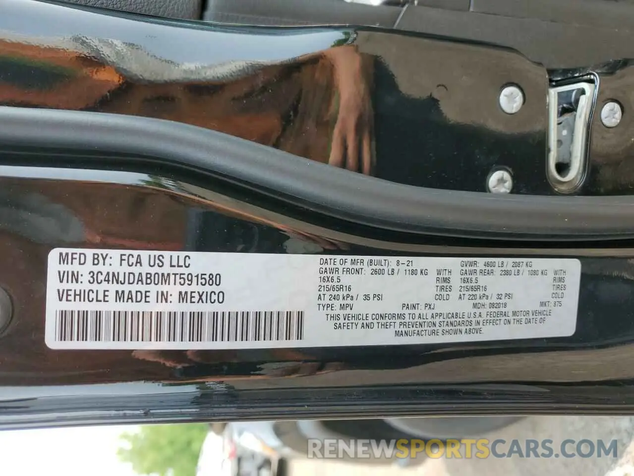 13 Photograph of a damaged car 3C4NJDAB0MT591580 JEEP COMPASS 2021