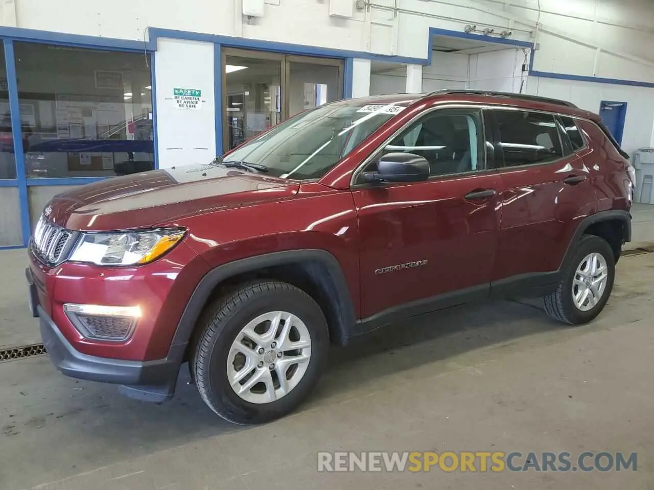 1 Photograph of a damaged car 3C4NJDAB6MT537376 JEEP COMPASS 2021