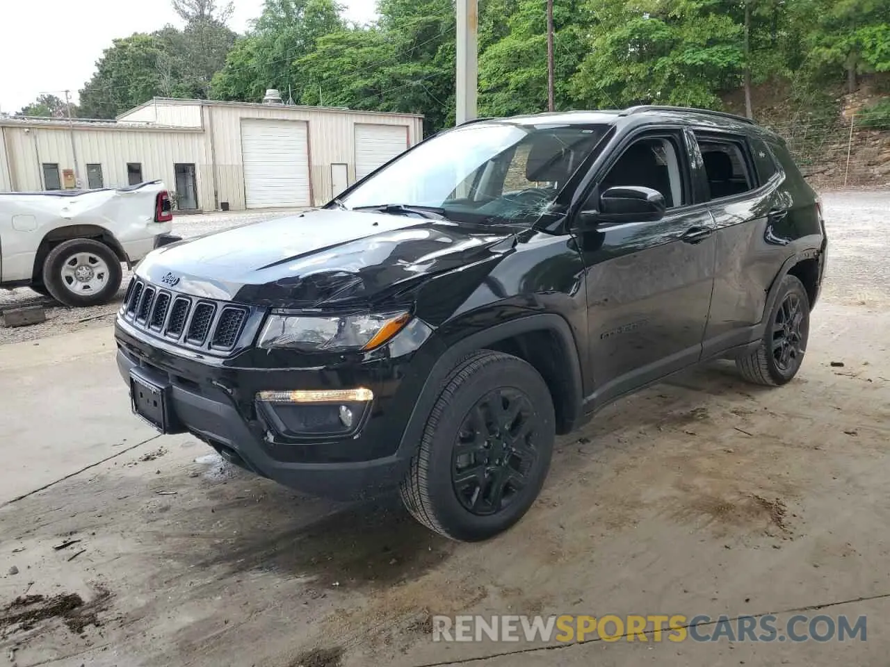 1 Photograph of a damaged car 3C4NJDAB6MT584116 JEEP COMPASS 2021