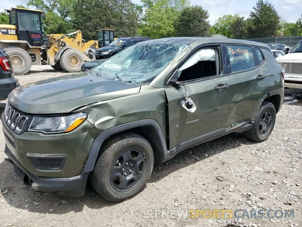 1 Photograph of a damaged car 3C4NJDAB7MT598591 JEEP COMPASS 2021