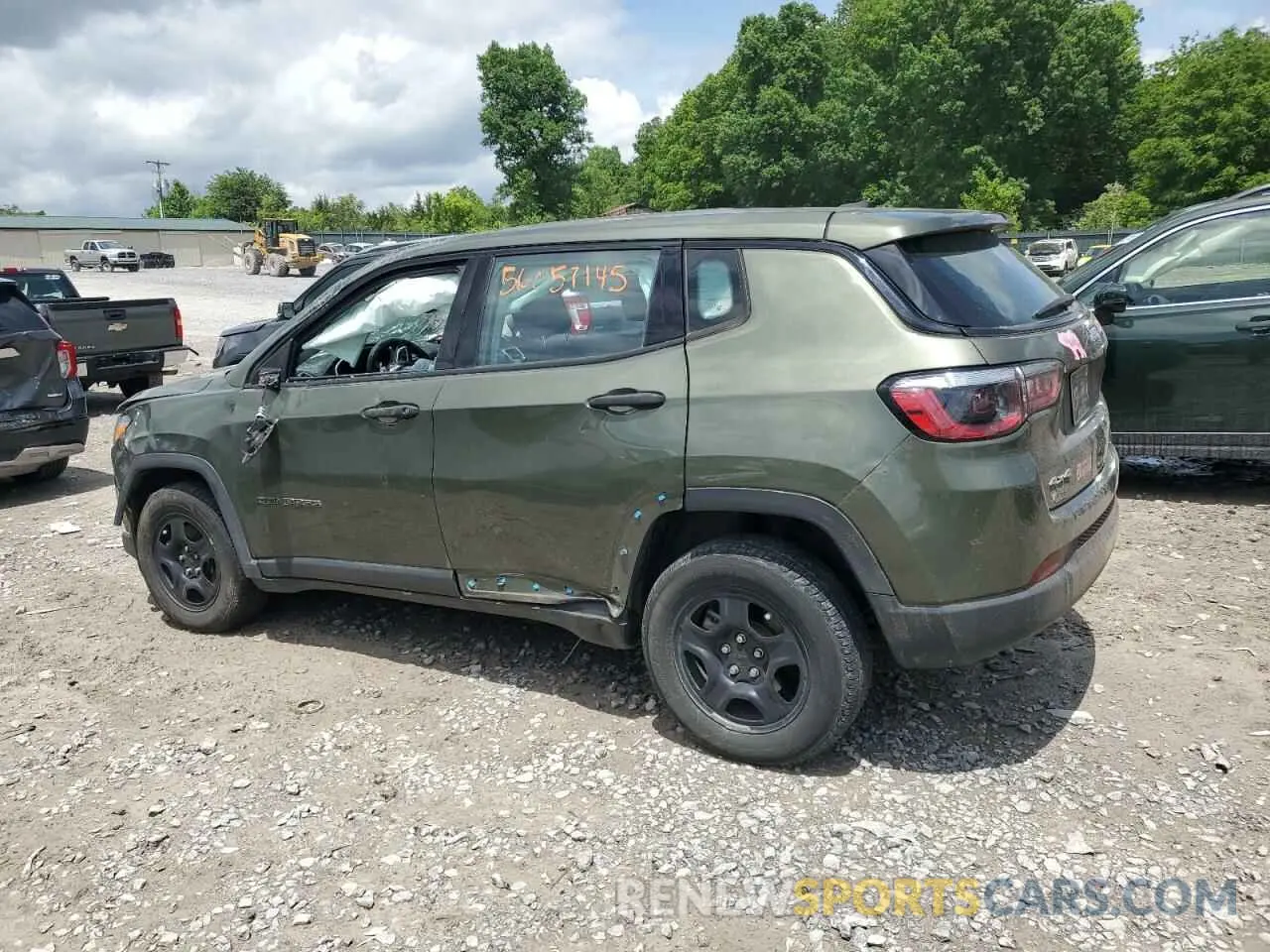 2 Photograph of a damaged car 3C4NJDAB7MT598591 JEEP COMPASS 2021