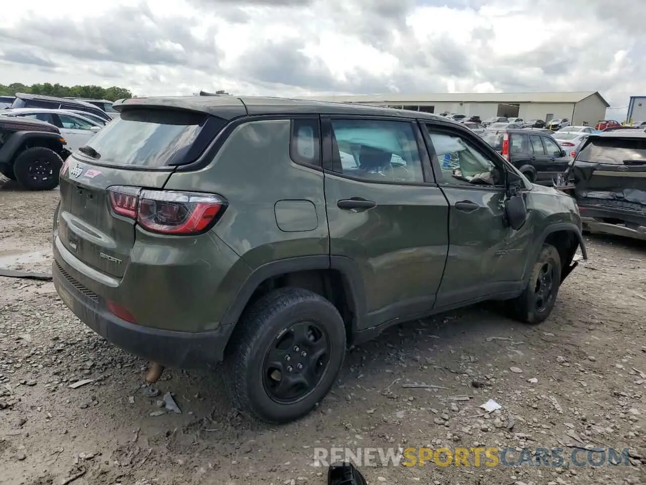 3 Photograph of a damaged car 3C4NJDAB7MT598591 JEEP COMPASS 2021