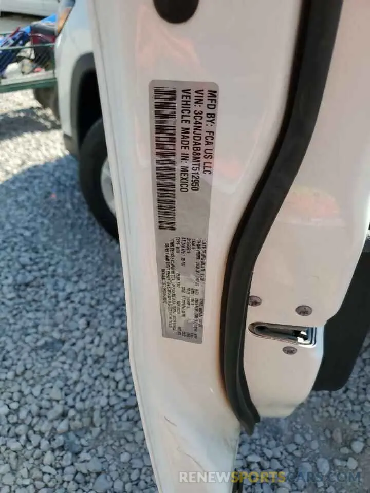 13 Photograph of a damaged car 3C4NJDAB8MT512950 JEEP COMPASS 2021