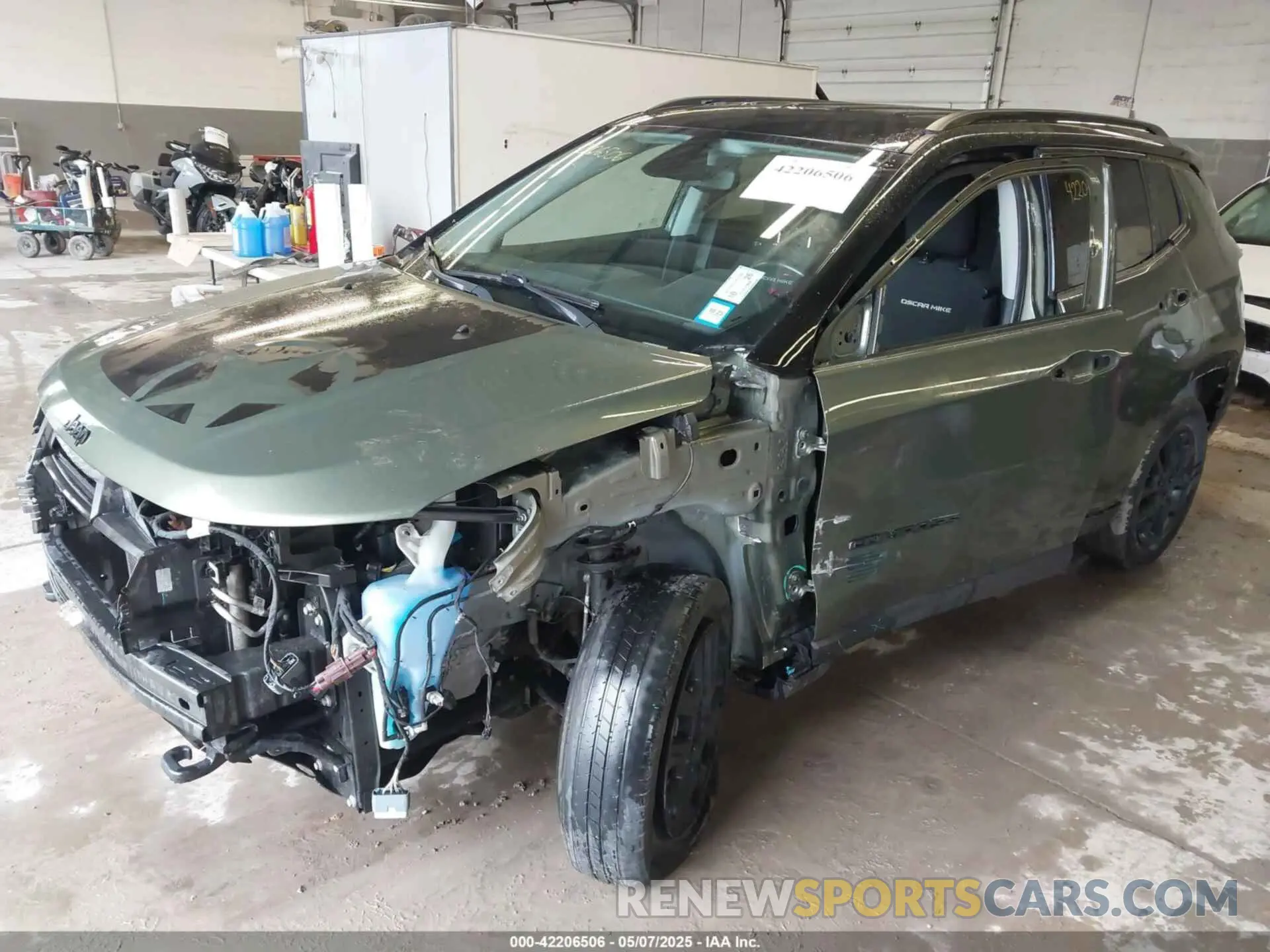 2 Photograph of a damaged car 3C4NJDAB8MT591231 JEEP COMPASS 2021