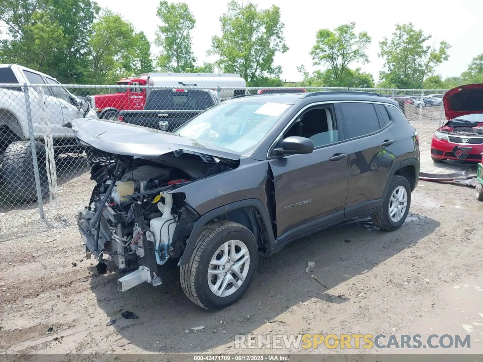 2 Photograph of a damaged car 3C4NJDAB9MT566547 JEEP COMPASS 2021