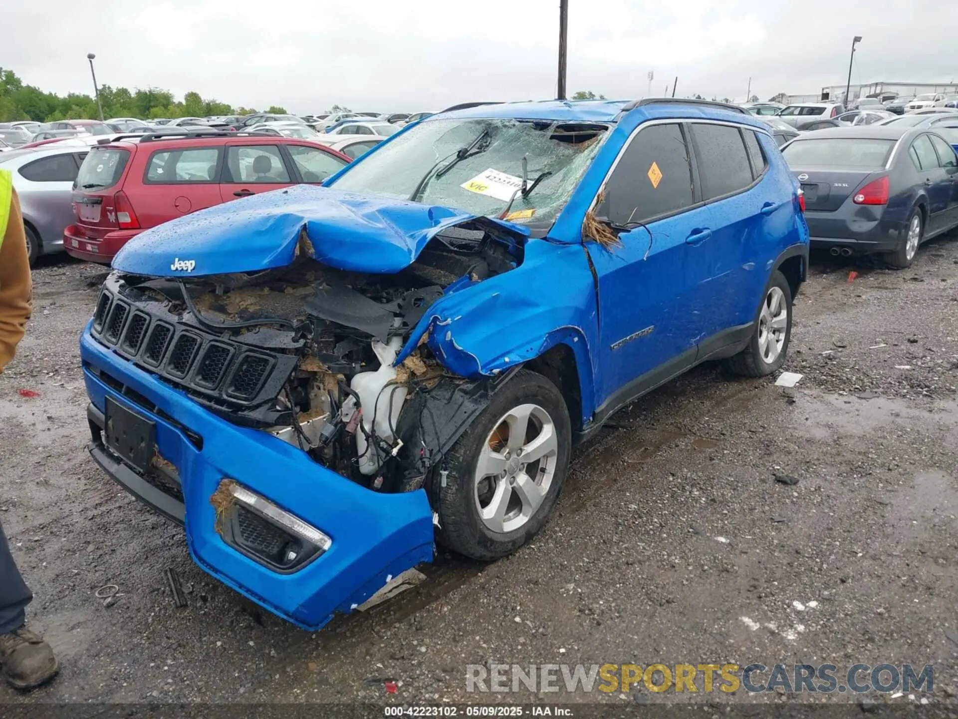 2 Photograph of a damaged car 3C4NJDBB0MT570078 JEEP COMPASS 2021