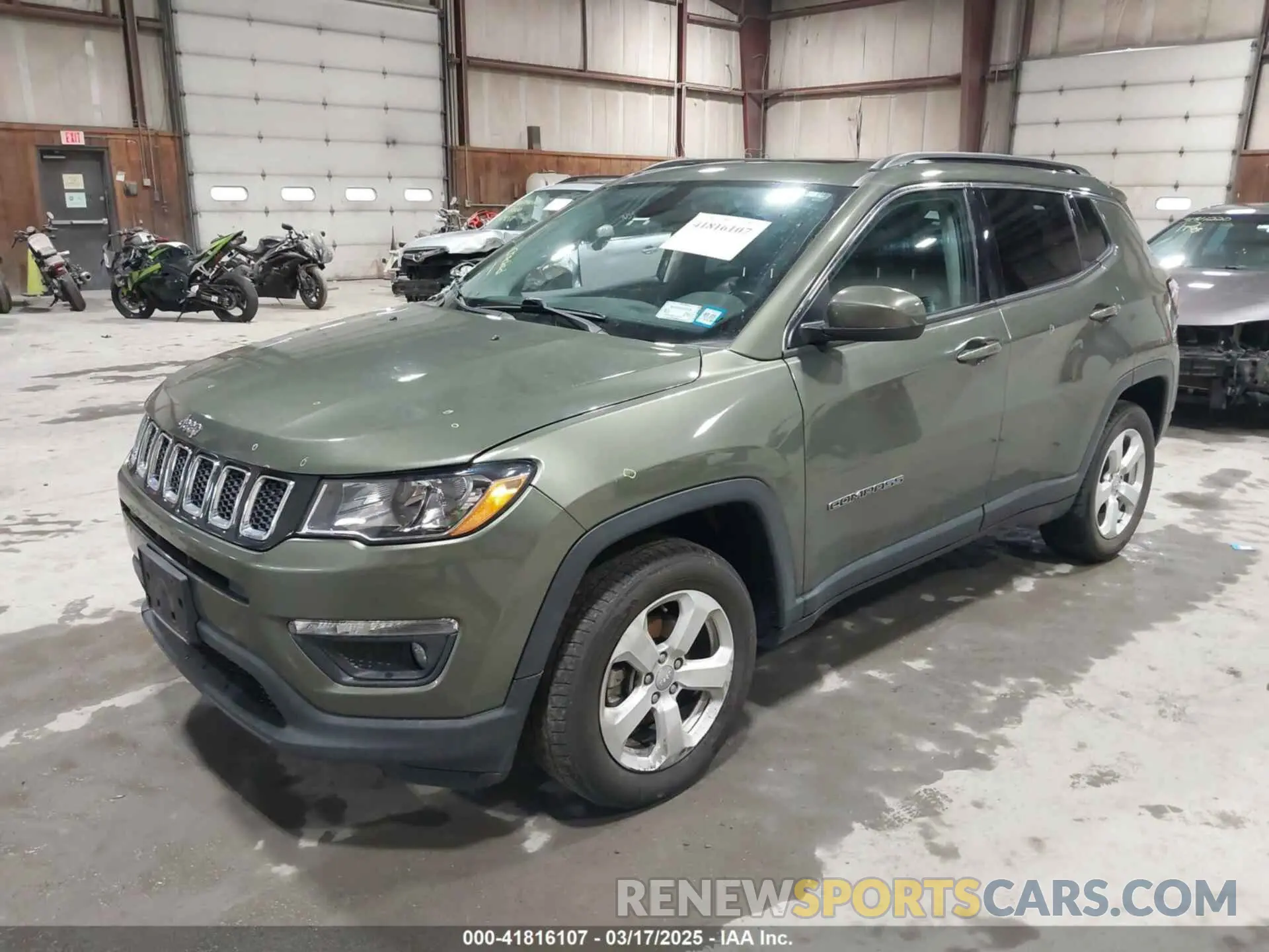 2 Photograph of a damaged car 3C4NJDBB1MT566220 JEEP COMPASS 2021