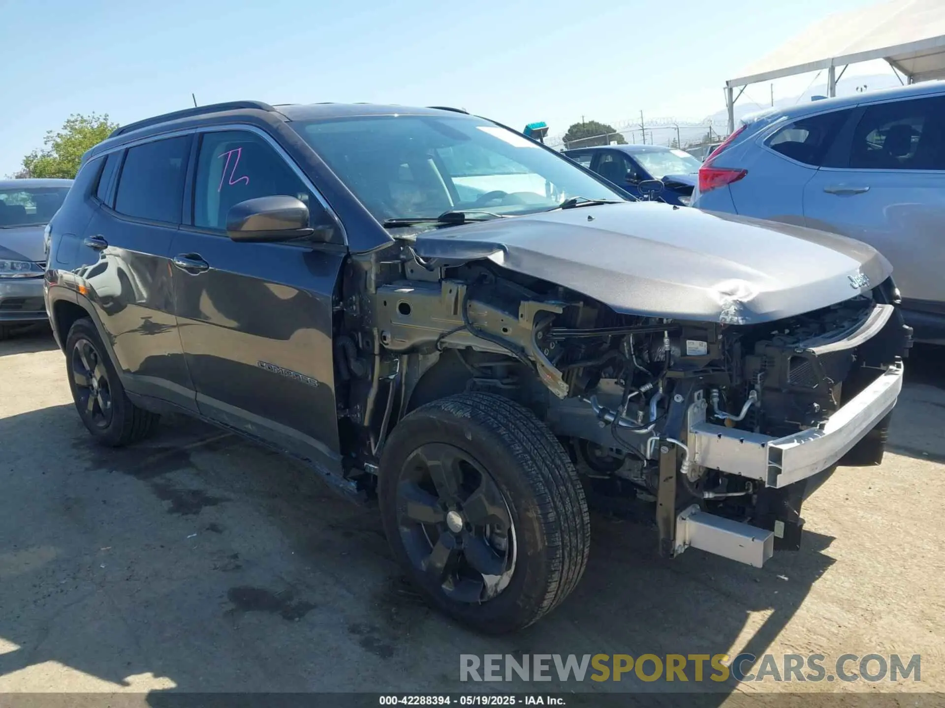 1 Photograph of a damaged car 3C4NJDBB1MT578819 JEEP COMPASS 2021