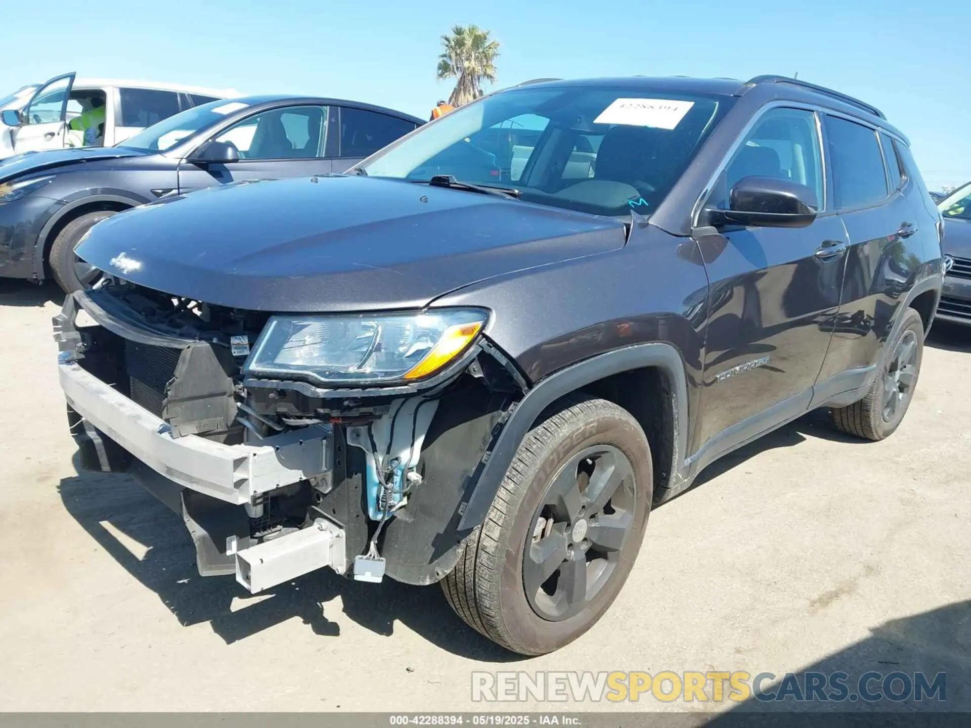 2 Photograph of a damaged car 3C4NJDBB1MT578819 JEEP COMPASS 2021