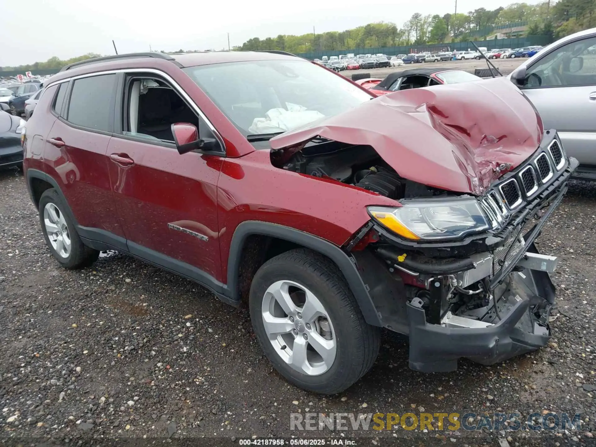 1 Photograph of a damaged car 3C4NJDBB1MT597693 JEEP COMPASS 2021
