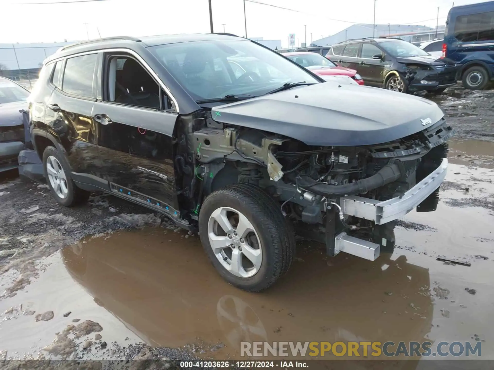 1 Photograph of a damaged car 3C4NJDBB2MT530276 JEEP COMPASS 2021