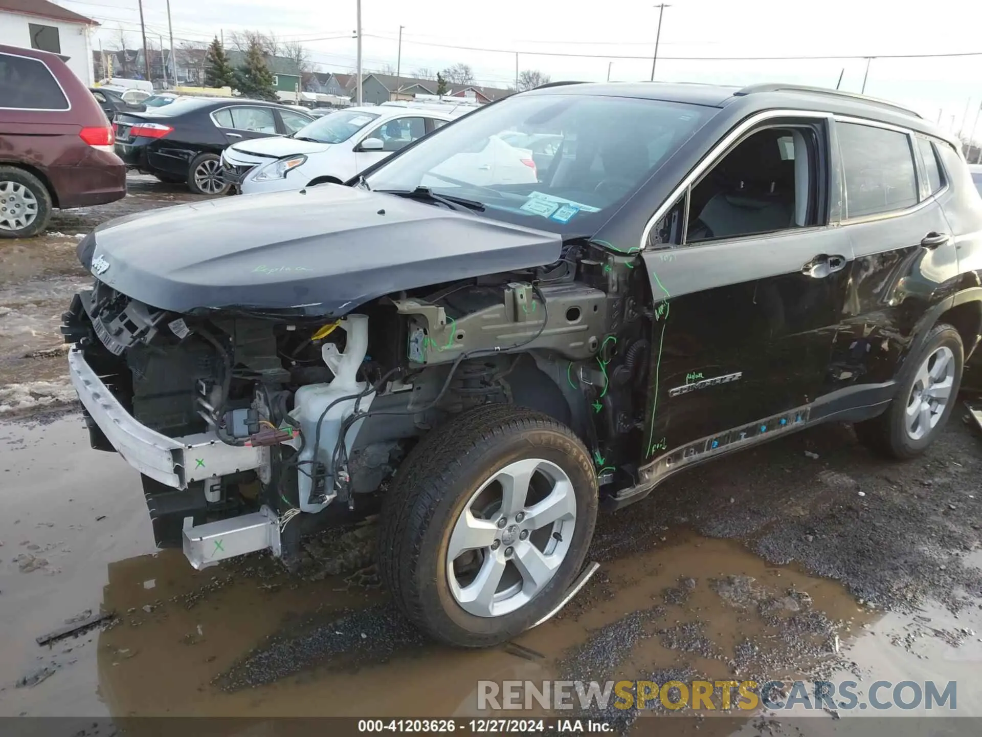 2 Photograph of a damaged car 3C4NJDBB2MT530276 JEEP COMPASS 2021