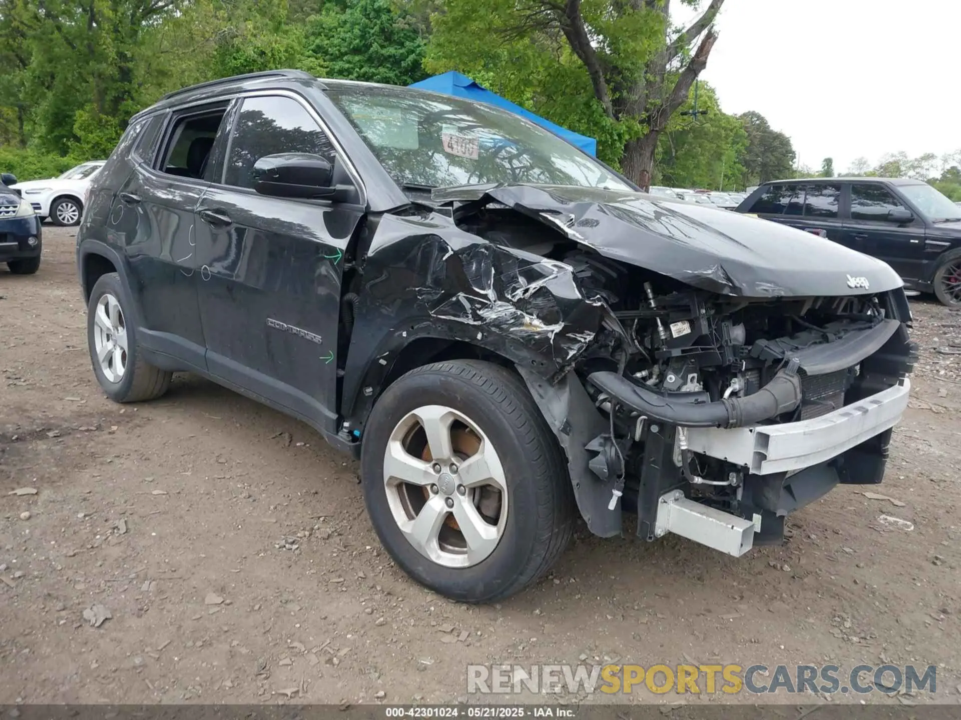1 Photograph of a damaged car 3C4NJDBB2MT537955 JEEP COMPASS 2021