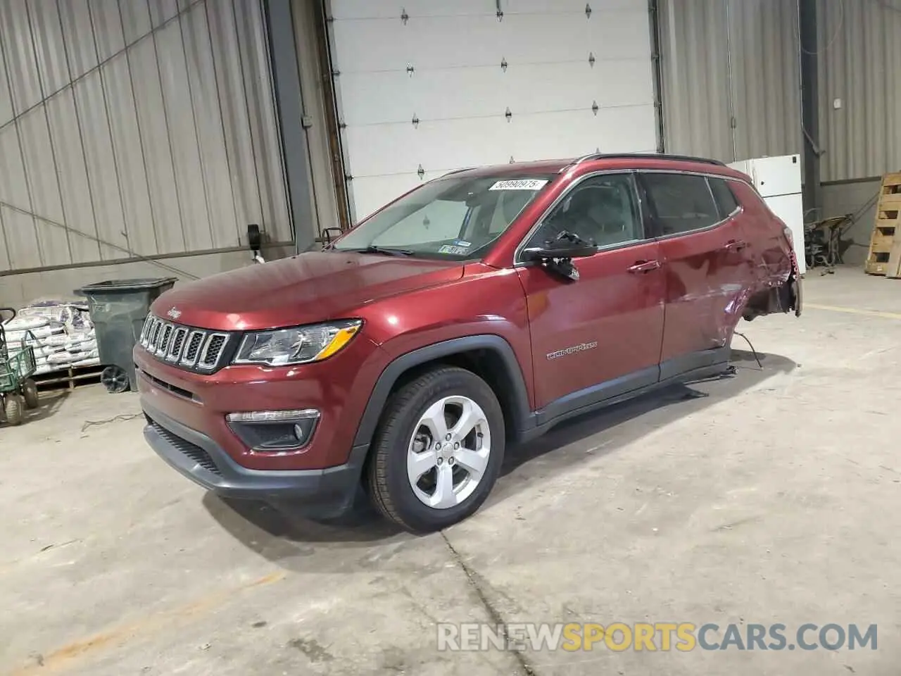 1 Photograph of a damaged car 3C4NJDBB2MT562161 JEEP COMPASS 2021