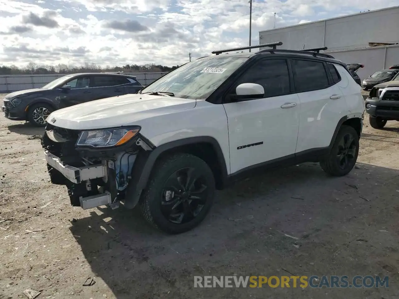 1 Photograph of a damaged car 3C4NJDBB2MT575797 JEEP COMPASS 2021