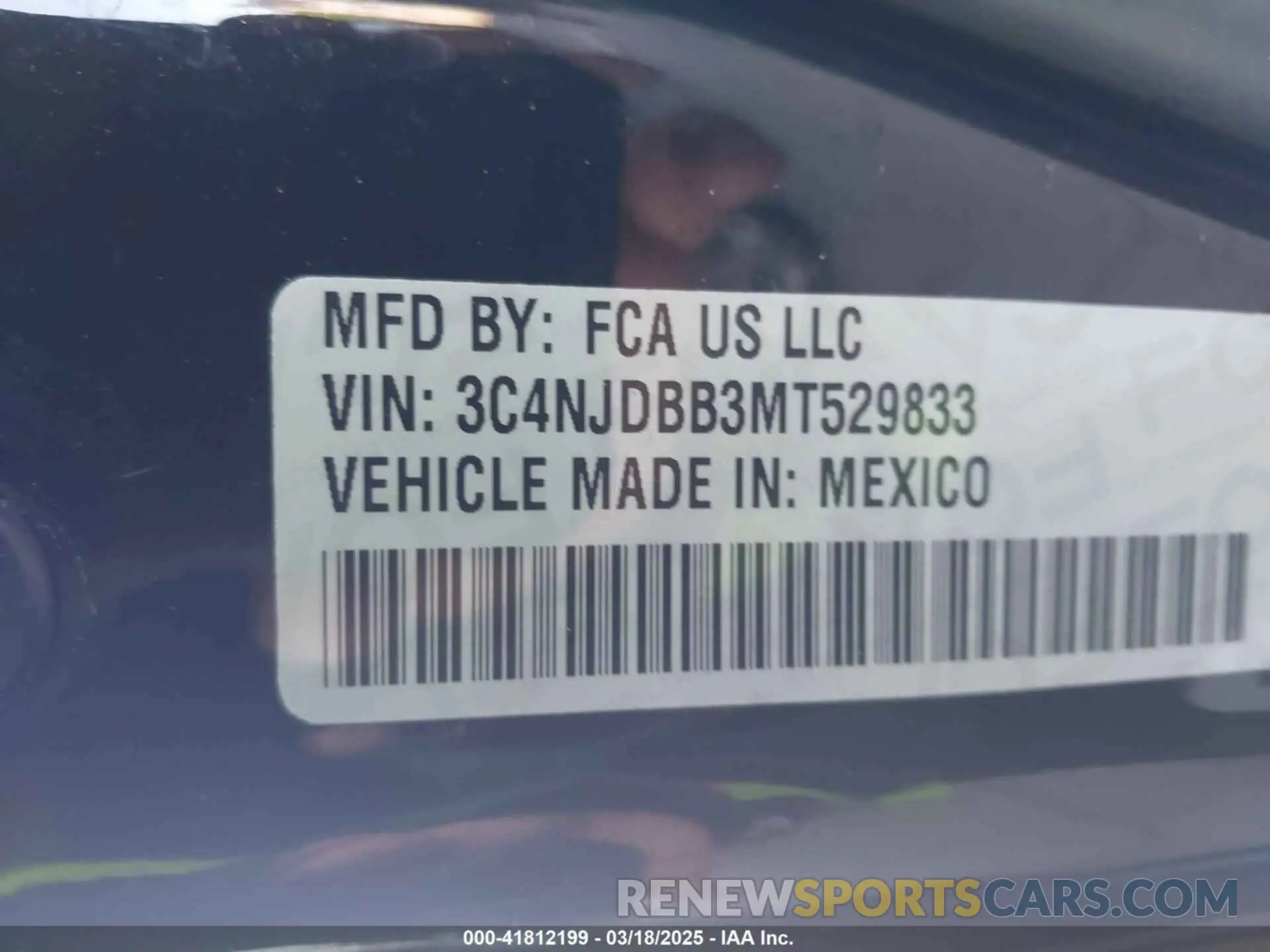 9 Photograph of a damaged car 3C4NJDBB3MT529833 JEEP COMPASS 2021