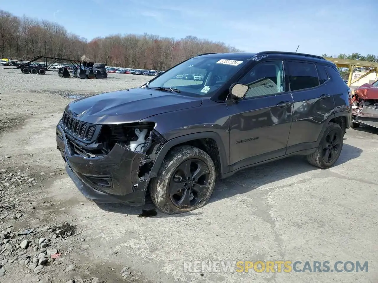 1 Photograph of a damaged car 3C4NJDBB3MT603459 JEEP COMPASS 2021