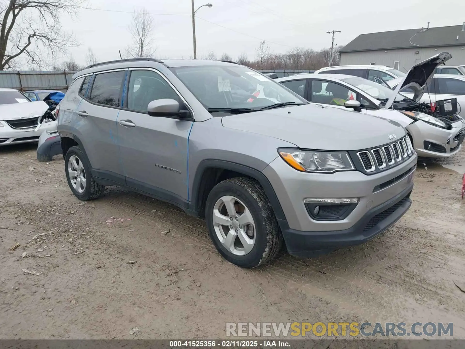1 Photograph of a damaged car 3C4NJDBB4MT504634 JEEP COMPASS 2021
