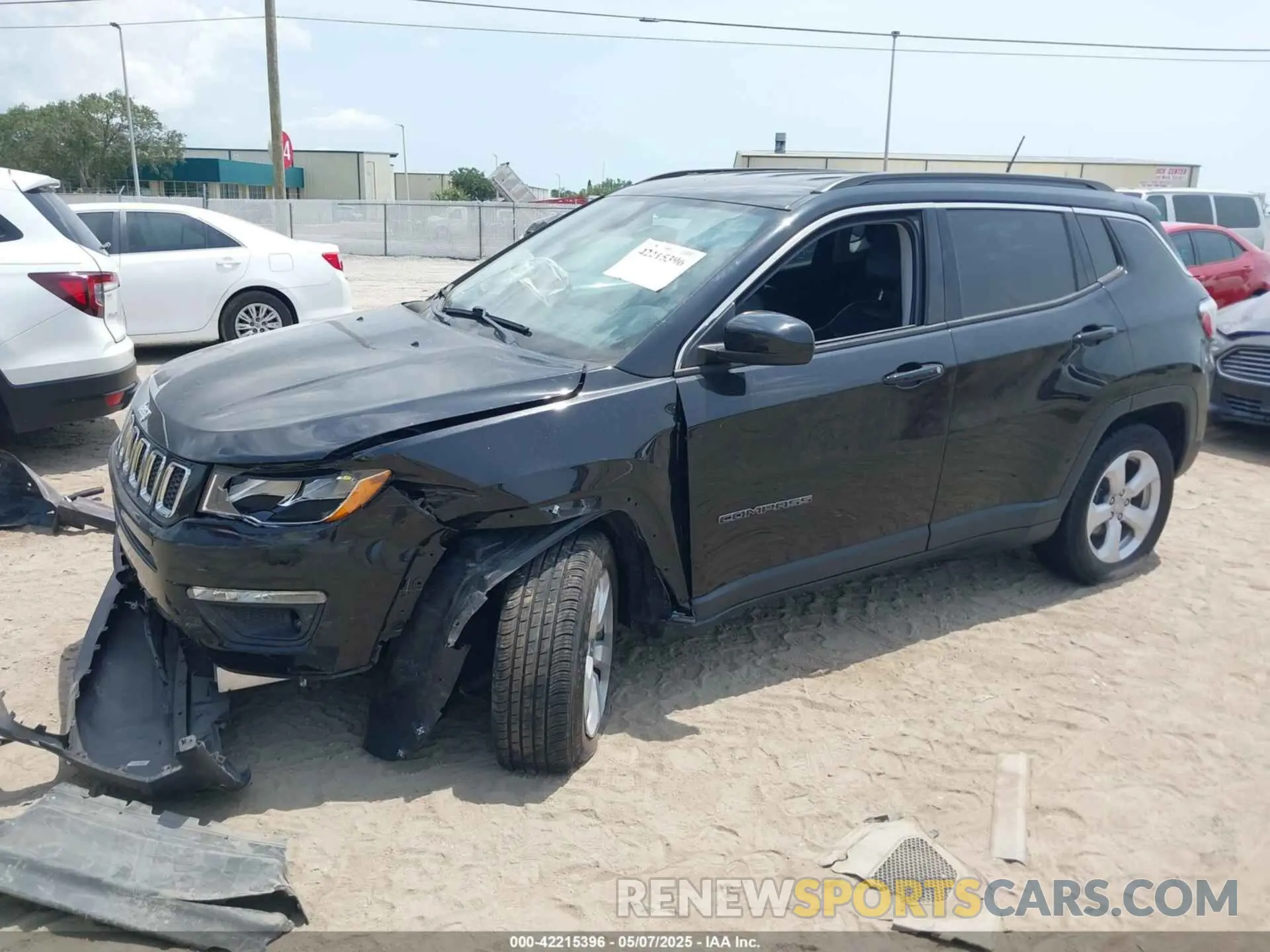 2 Photograph of a damaged car 3C4NJDBB4MT593072 JEEP COMPASS 2021