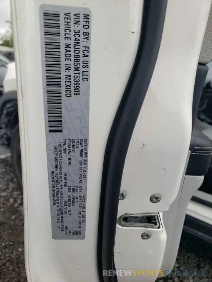 13 Photograph of a damaged car 3C4NJDBB5MT539909 JEEP COMPASS 2021