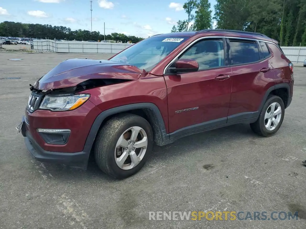 1 Photograph of a damaged car 3C4NJDBB6MT534444 JEEP COMPASS 2021