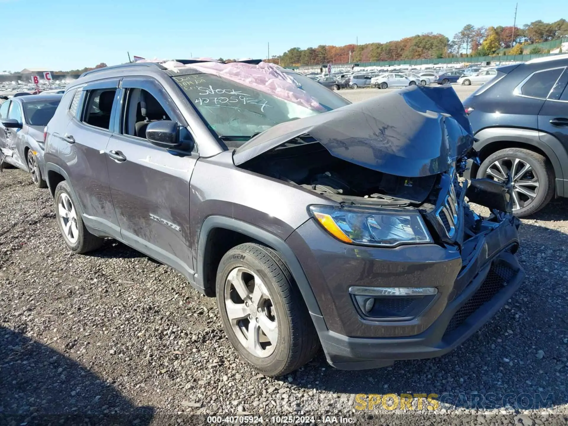 1 Photograph of a damaged car 3C4NJDBB8MT537958 JEEP COMPASS 2021