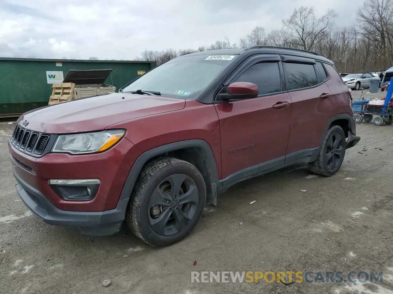 1 Photograph of a damaged car 3C4NJDBB8MT547390 JEEP COMPASS 2021