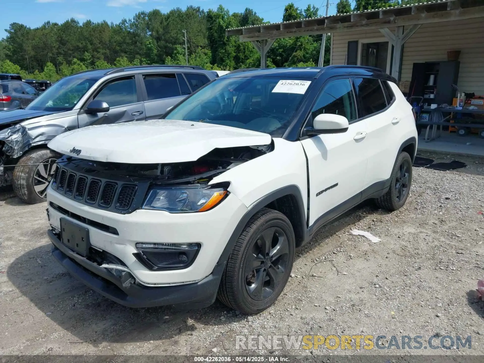 2 Photograph of a damaged car 3C4NJDBB8MT555358 JEEP COMPASS 2021