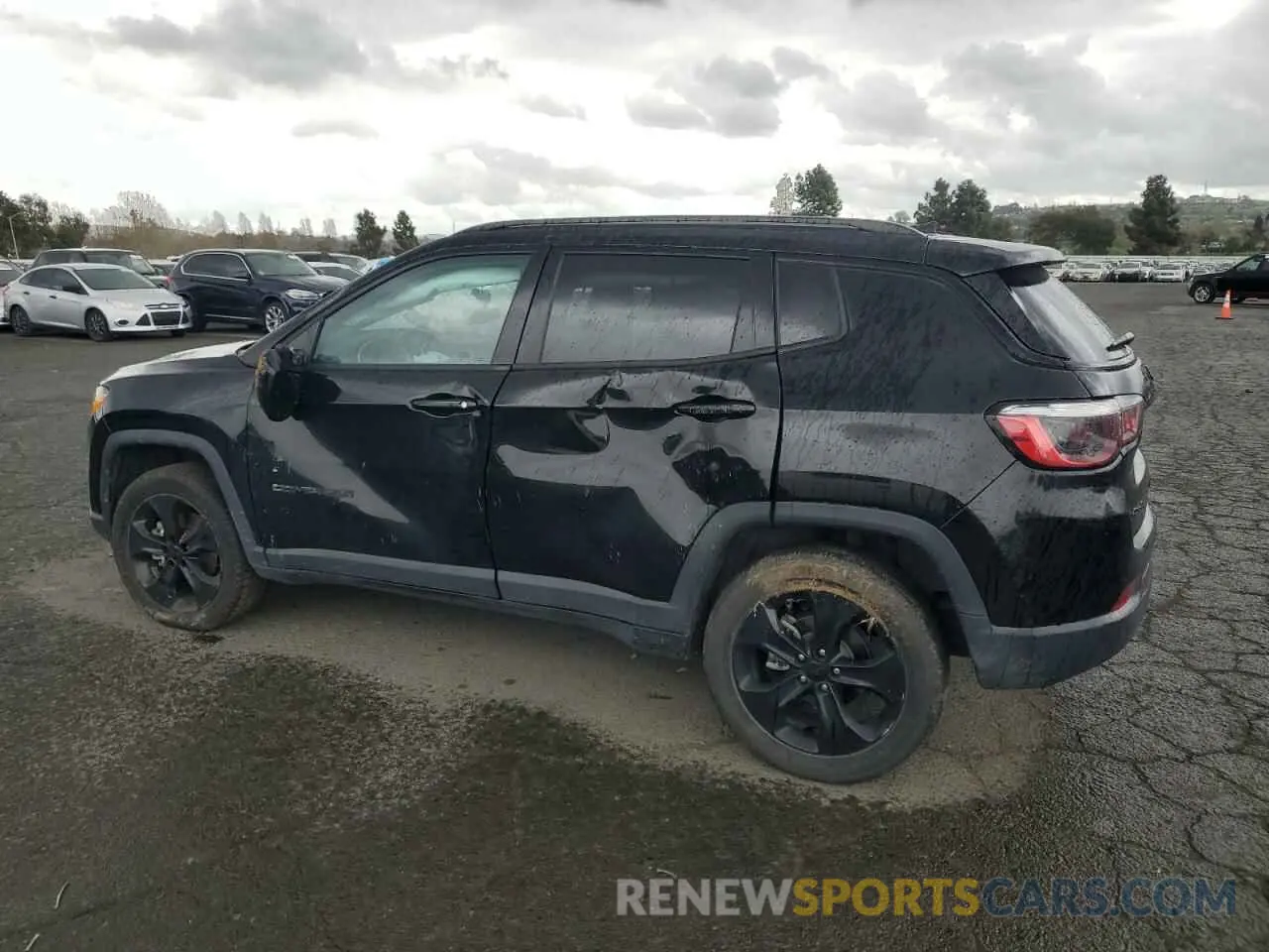 2 Photograph of a damaged car 3C4NJDBB8MT591566 JEEP COMPASS 2021