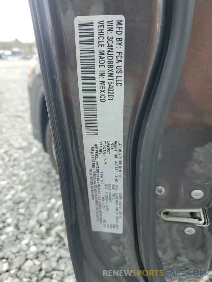 13 Photograph of a damaged car 3C4NJDBBXMT540201 JEEP COMPASS 2021