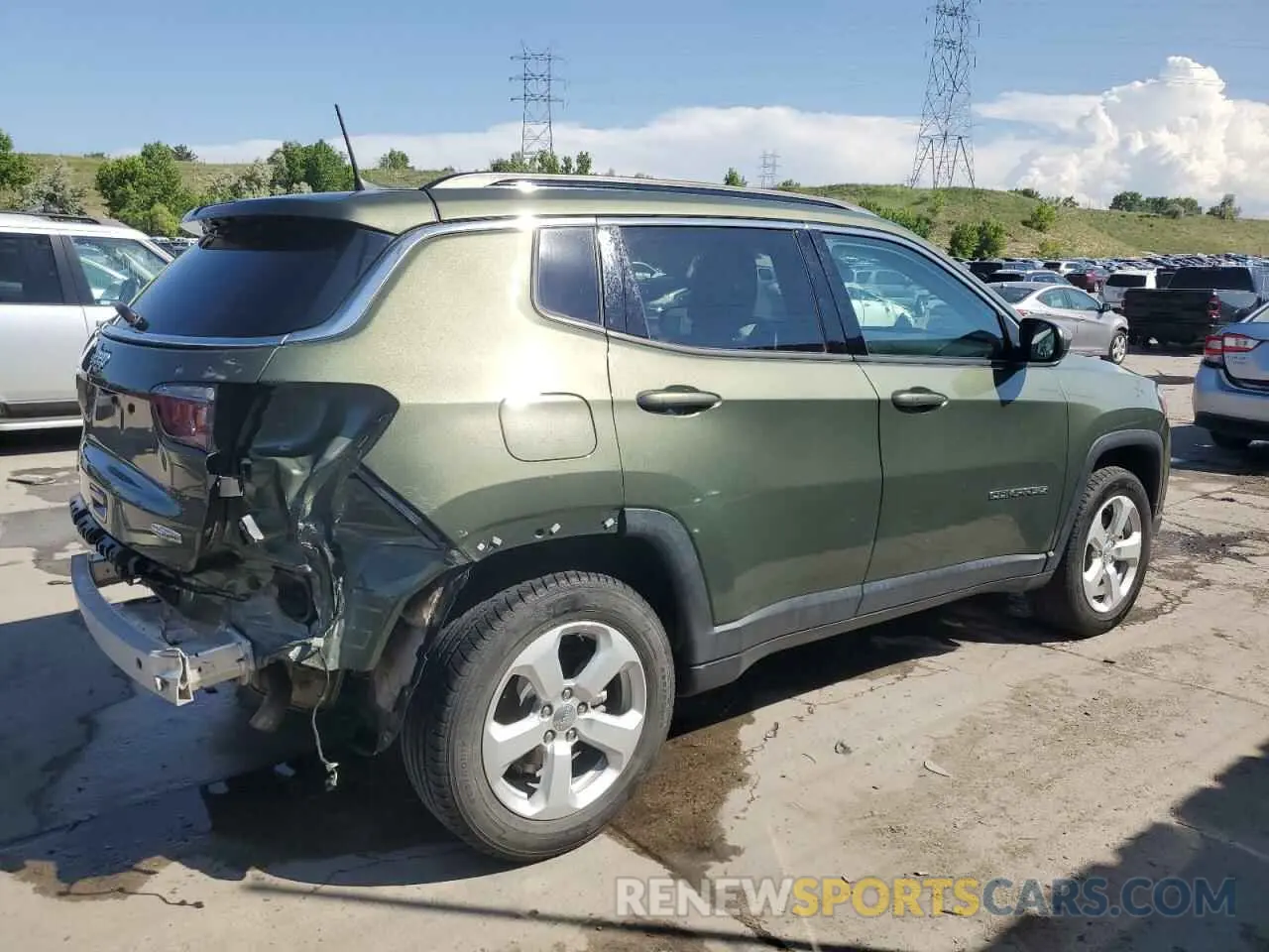 3 Photograph of a damaged car 3C4NJDBBXMT558309 JEEP COMPASS 2021