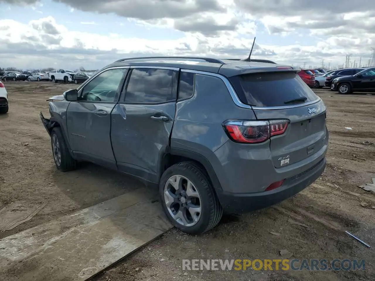 2 Photograph of a damaged car 3C4NJDCB0MT515175 JEEP COMPASS 2021
