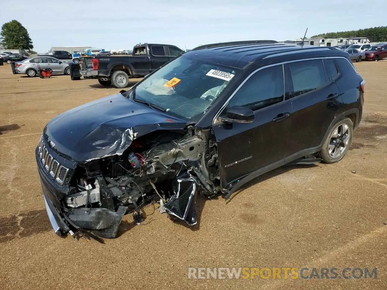 1 Photograph of a damaged car 3C4NJDCB0MT542182 JEEP COMPASS 2021