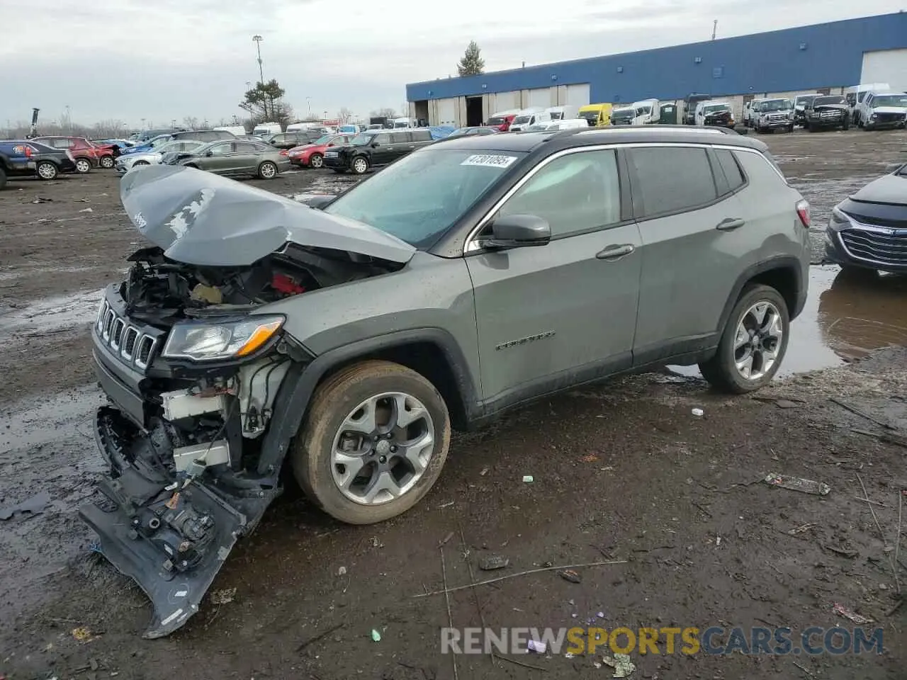 1 Photograph of a damaged car 3C4NJDCB0MT551058 JEEP COMPASS 2021