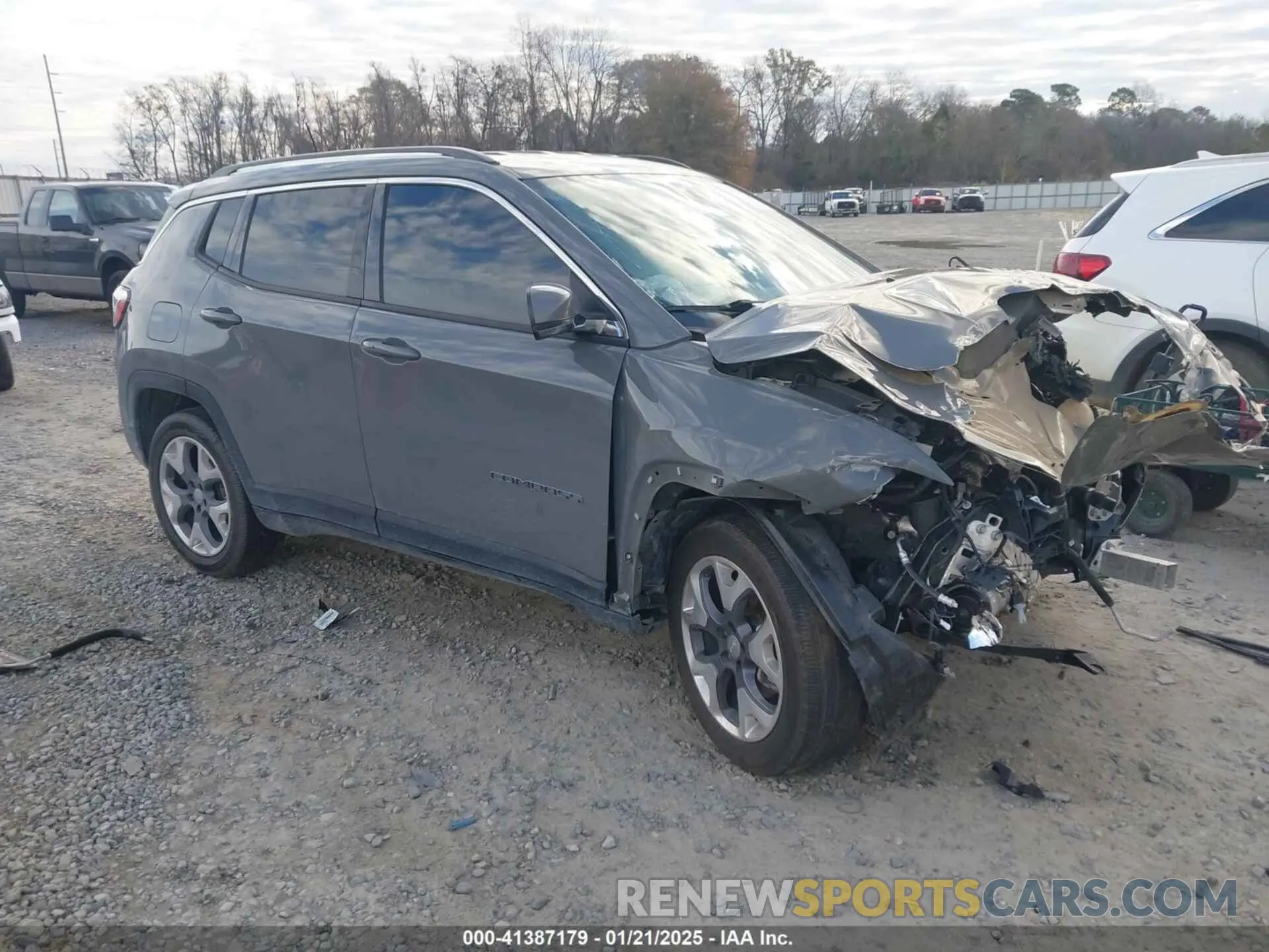 1 Photograph of a damaged car 3C4NJDCB2MT527554 JEEP COMPASS 2021