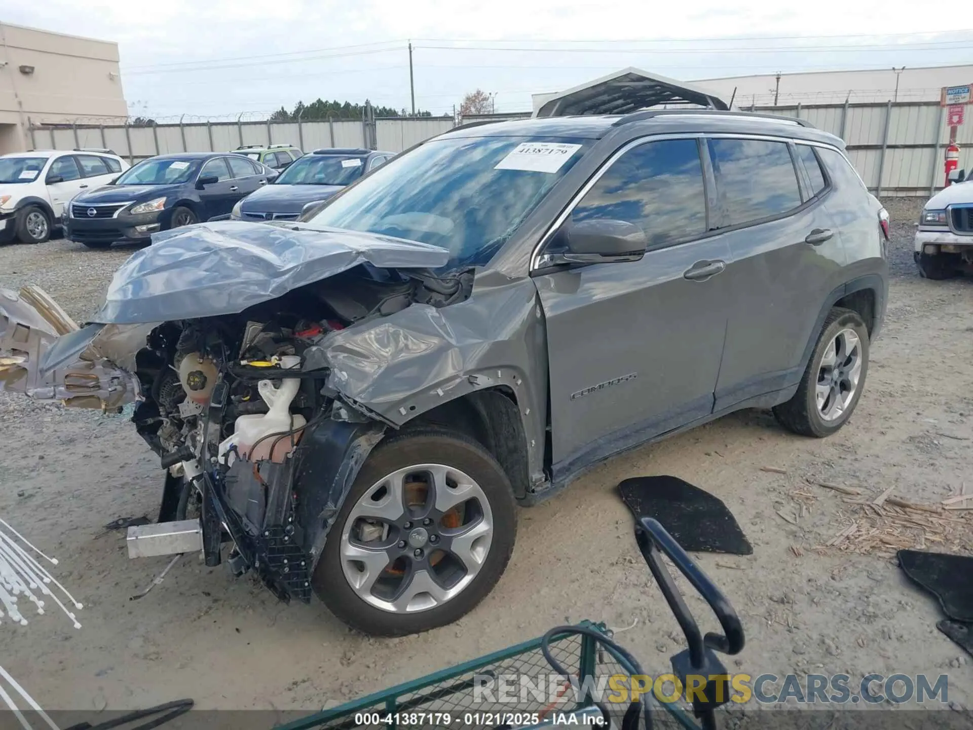 2 Photograph of a damaged car 3C4NJDCB2MT527554 JEEP COMPASS 2021
