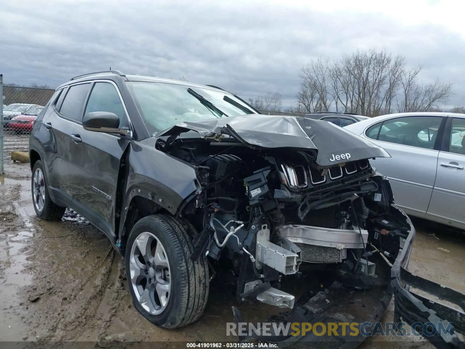 1 Photograph of a damaged car 3C4NJDCB2MT576575 JEEP COMPASS 2021