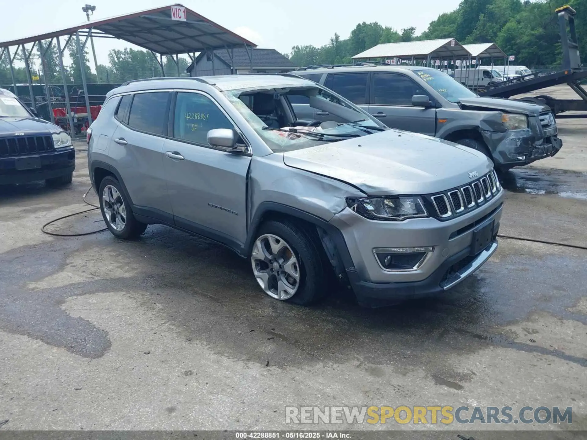 1 Photograph of a damaged car 3C4NJDCB3MT519818 JEEP COMPASS 2021