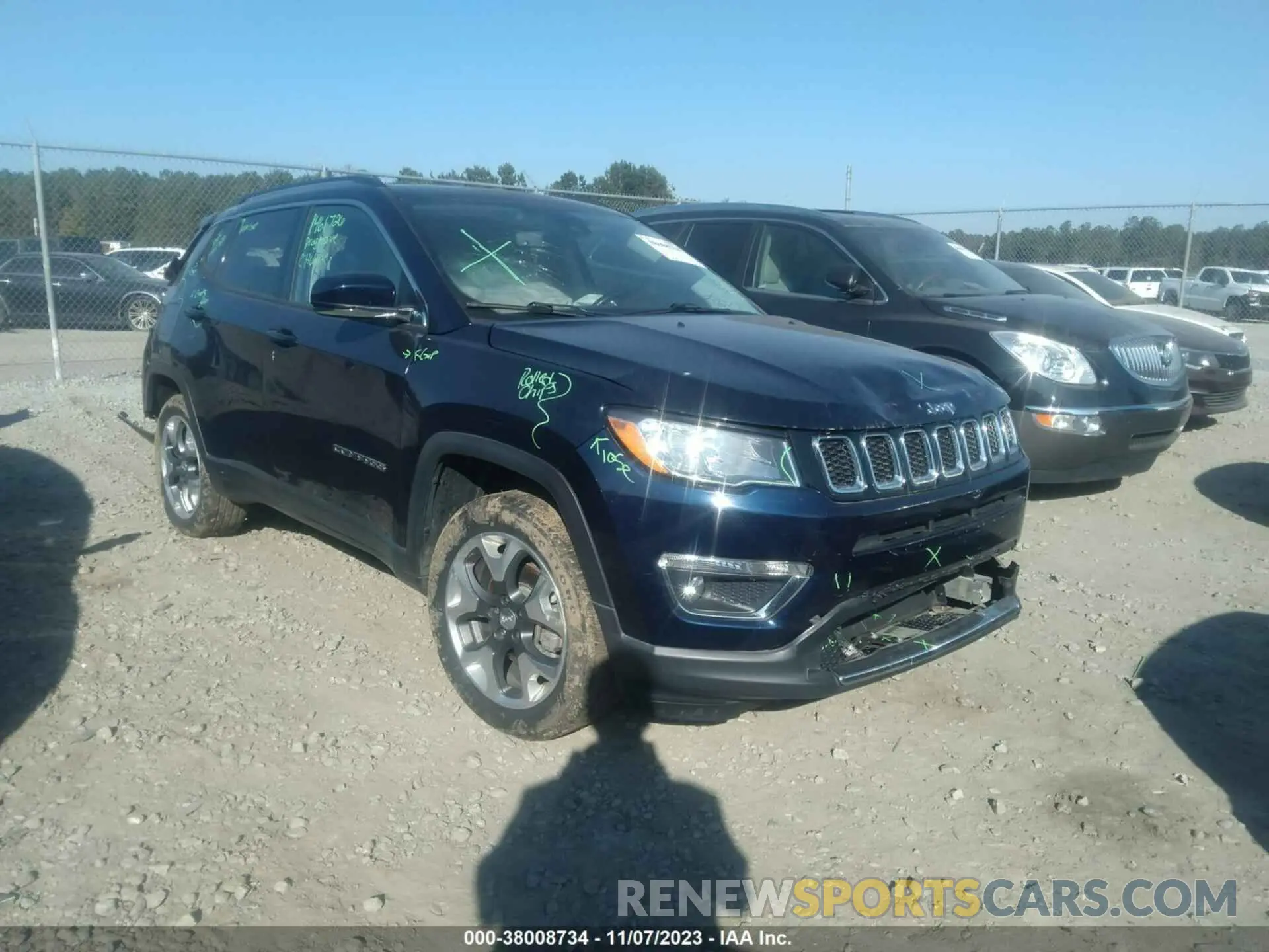 1 Photograph of a damaged car 3C4NJDCB4MT520010 JEEP COMPASS 2021