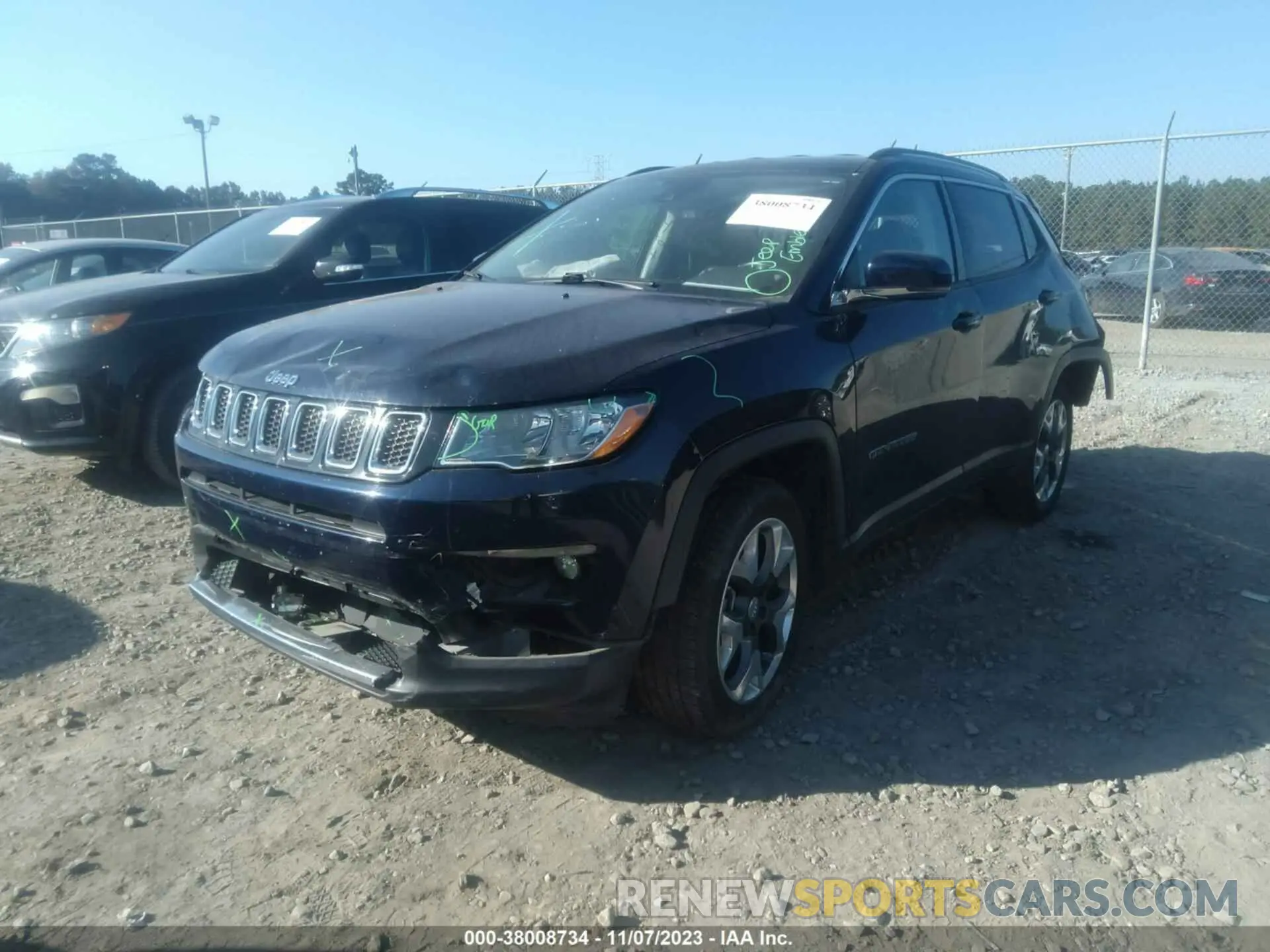 2 Photograph of a damaged car 3C4NJDCB4MT520010 JEEP COMPASS 2021