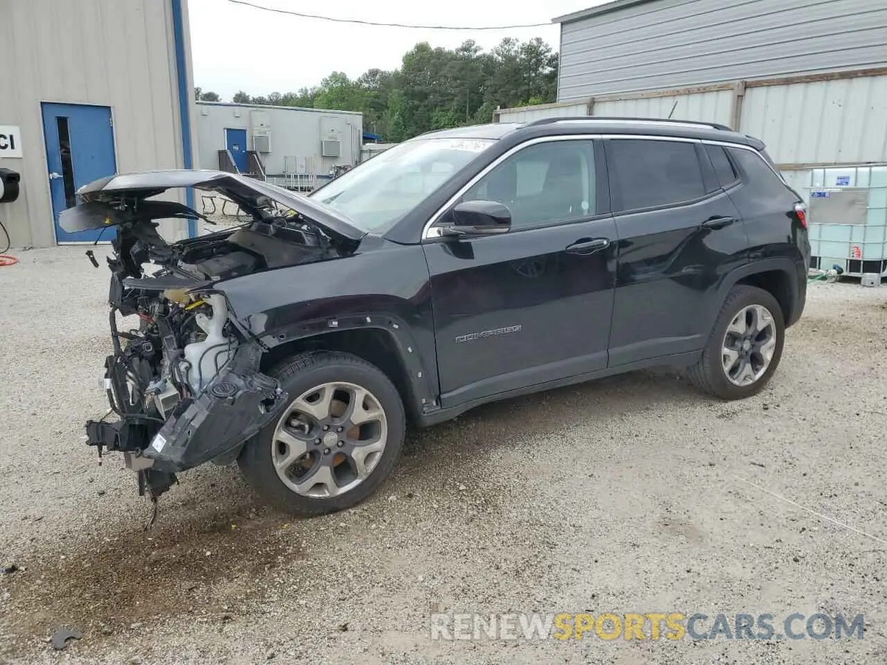 1 Photograph of a damaged car 3C4NJDCB4MT584290 JEEP COMPASS 2021