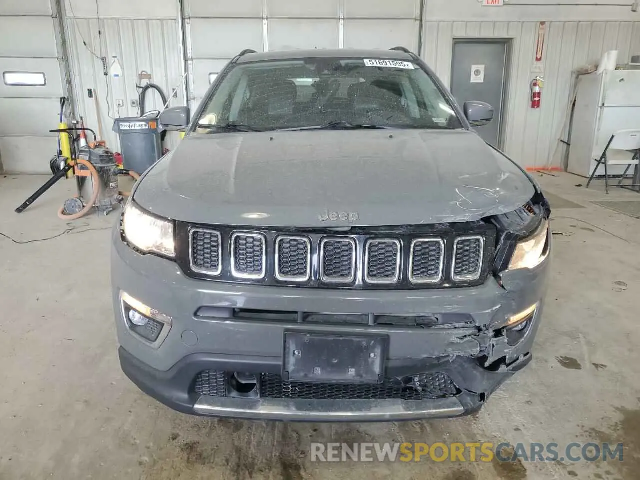 5 Photograph of a damaged car 3C4NJDCB5MT528455 JEEP COMPASS 2021