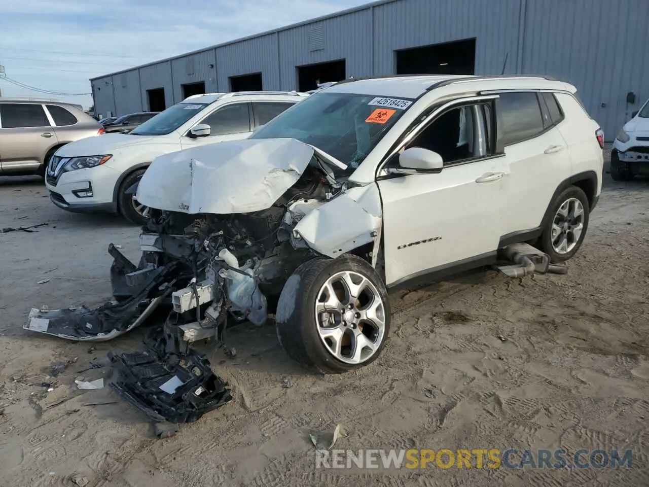 1 Photograph of a damaged car 3C4NJDCB6MT528562 JEEP COMPASS 2021