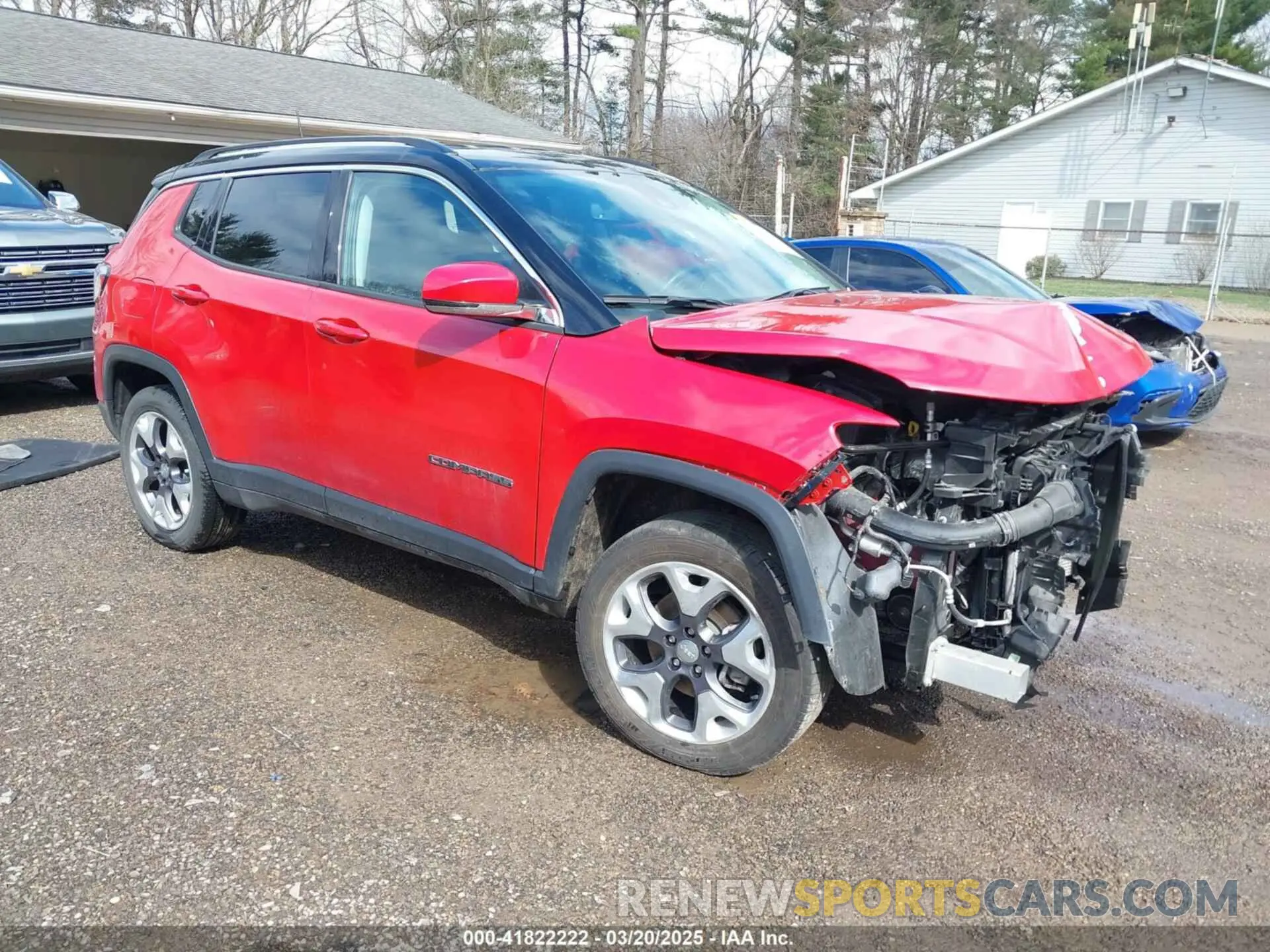 1 Photograph of a damaged car 3C4NJDCB7MT504335 JEEP COMPASS 2021