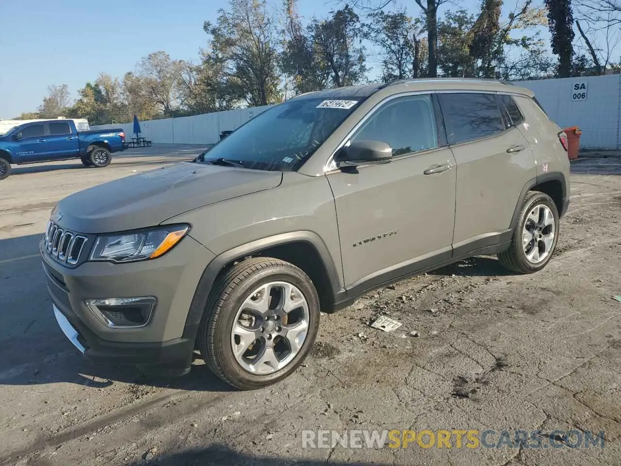 1 Photograph of a damaged car 3C4NJDCB7MT572828 JEEP COMPASS 2021