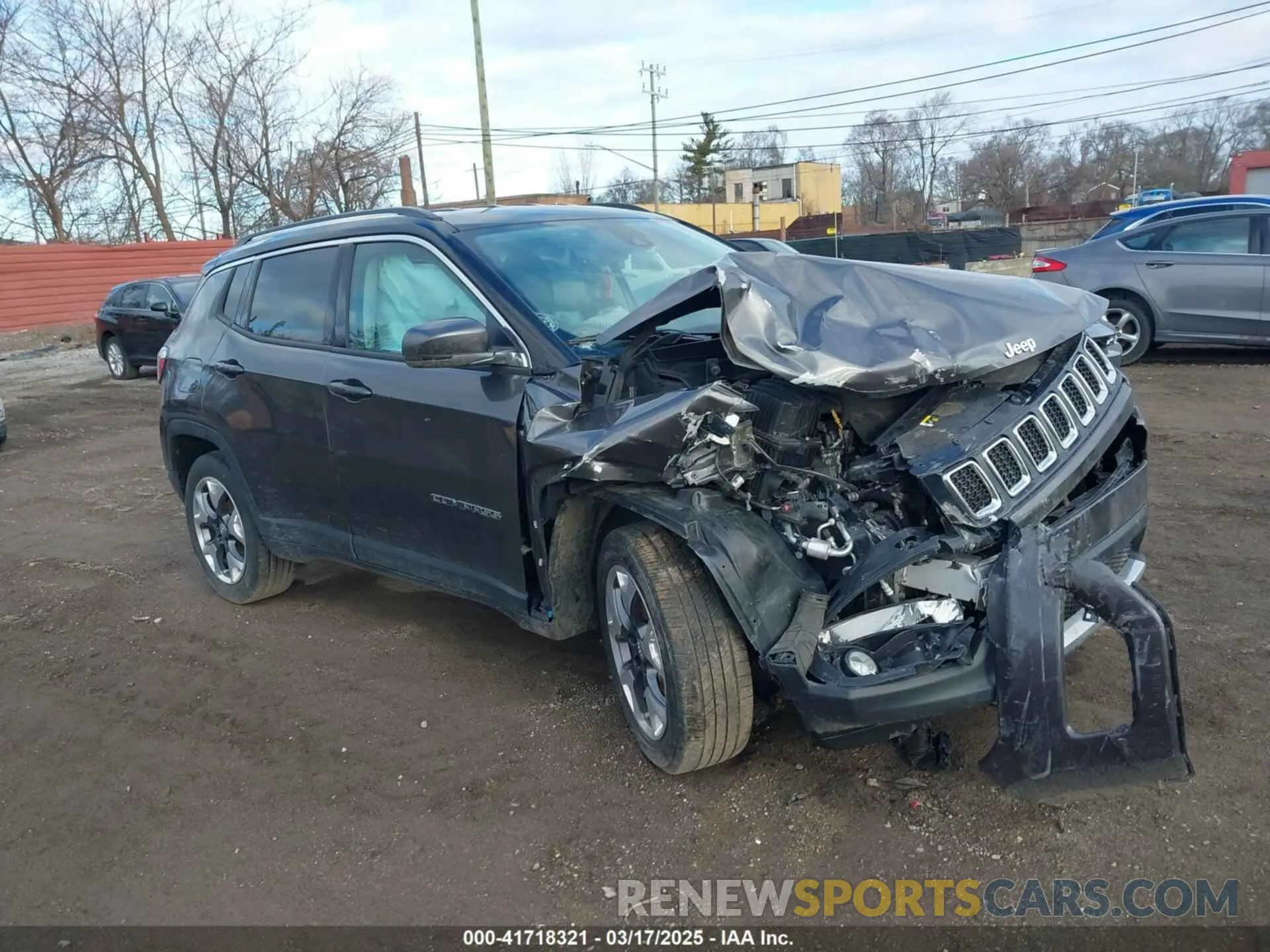 1 Photograph of a damaged car 3C4NJDCB8MT524299 JEEP COMPASS 2021