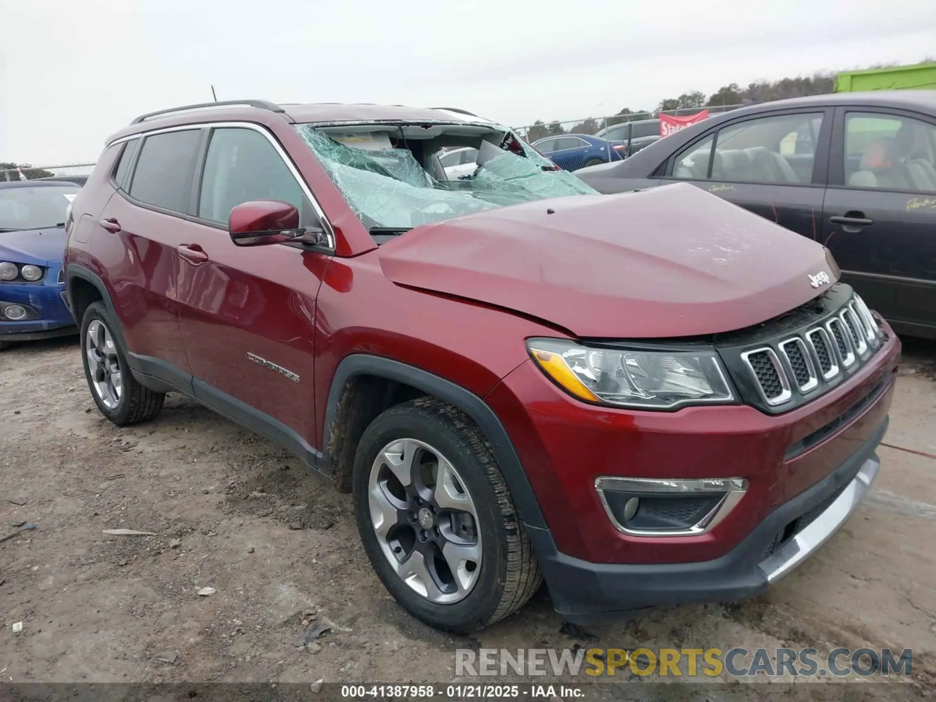 1 Photograph of a damaged car 3C4NJDCB8MT572661 JEEP COMPASS 2021