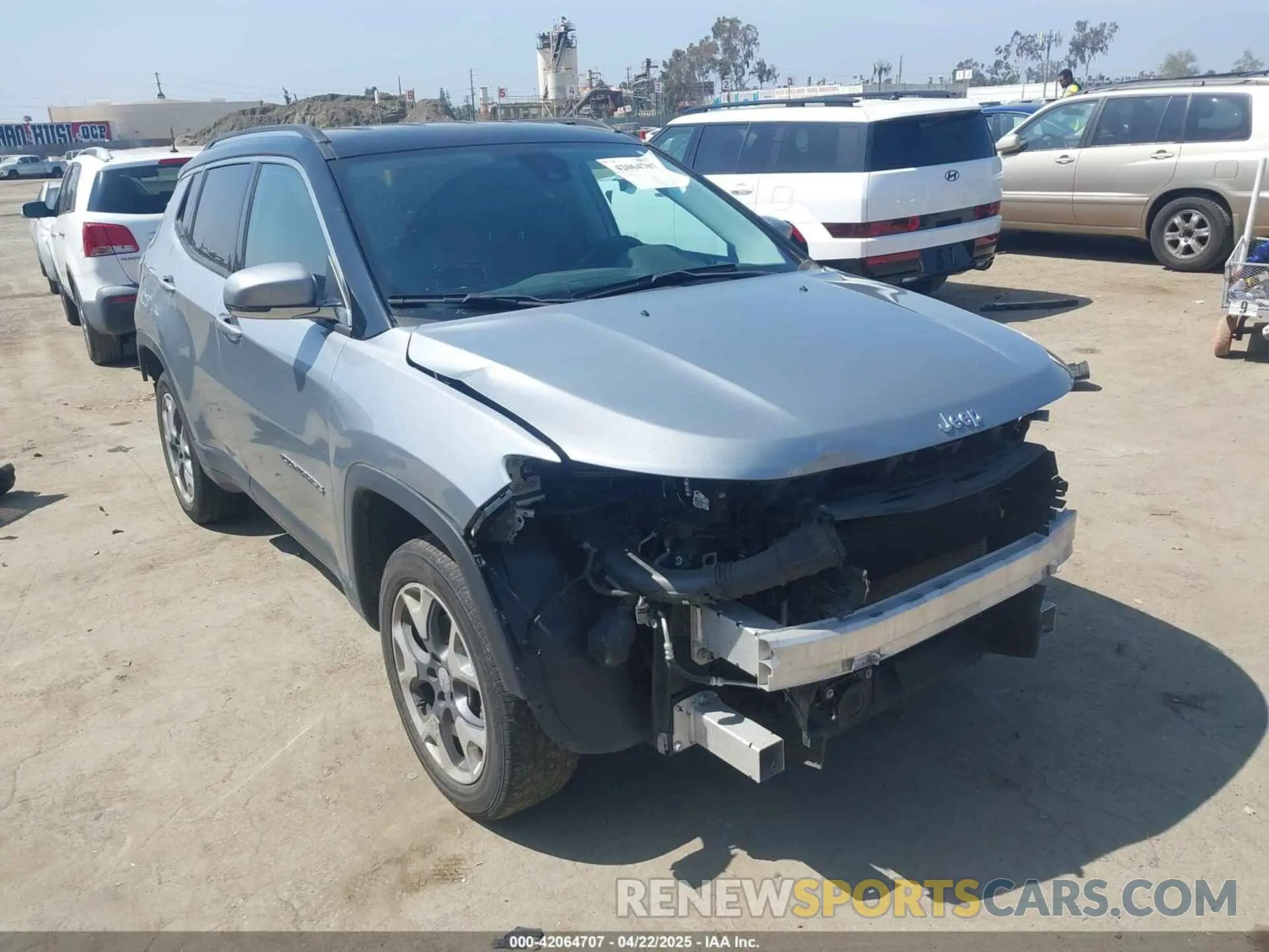 1 Photograph of a damaged car 3C4NJDCB8MT595535 JEEP COMPASS 2021